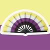 652F Colourful Fan LGBTs Gay Pride Party Summer Music Festival Women Men Props Gift
