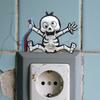3D Skeleton Wall Decoration Electric Shock Skeleton Wall Decal Stick-On Halloween Gothic