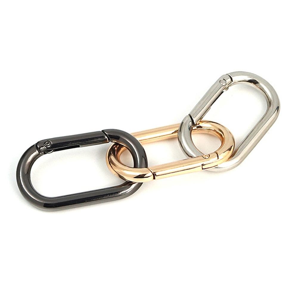 Hiking Snap Bottle Hooks Outdoor Carabiner Bag Belt Buckles Spring Oval Rings Handbags Clips
