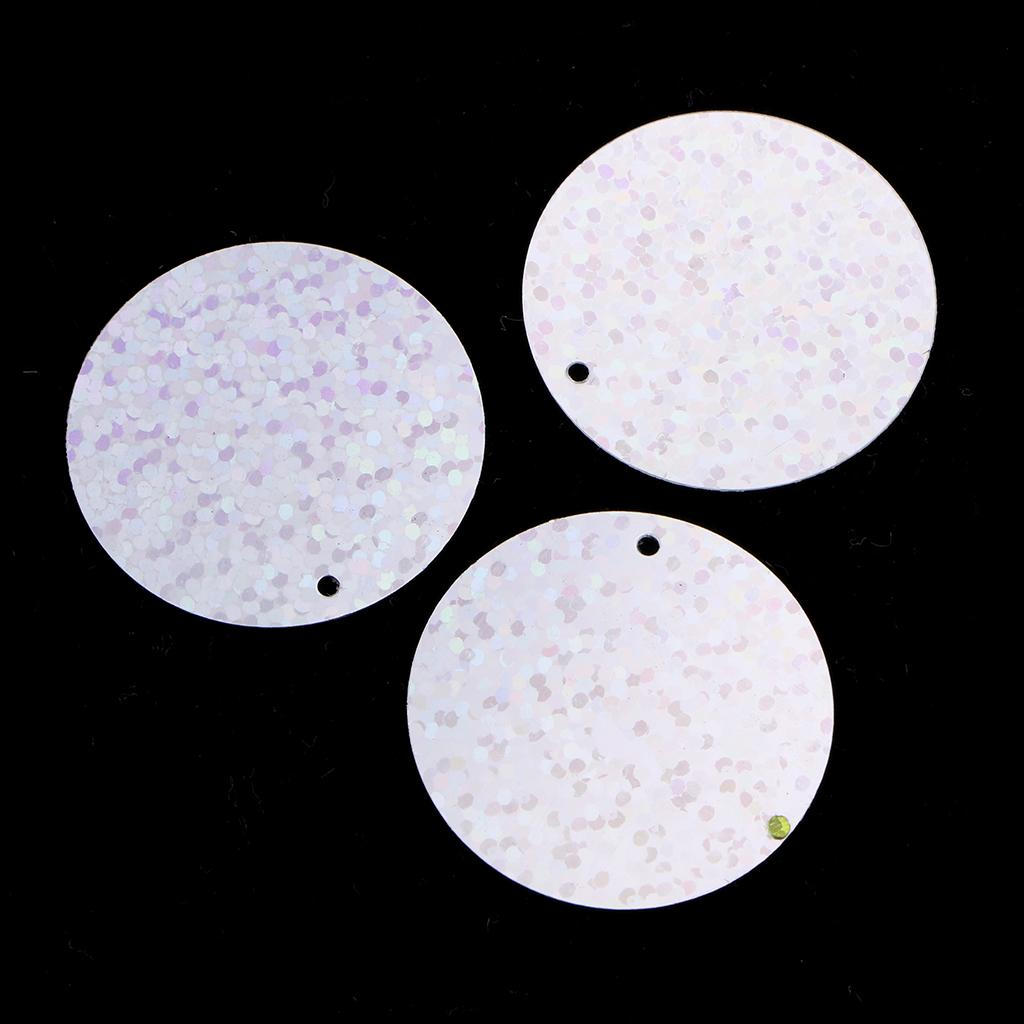 100g / Pack 3cm Round Sequin Paillette Iridescent Spangles For Clothing Sewing Wedding DIY Craft