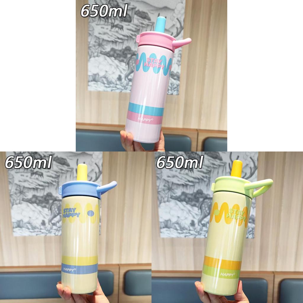 Cute Fashion Girls Insulated Stainless Steel Travel Mug With Handle For Office And Outdoors