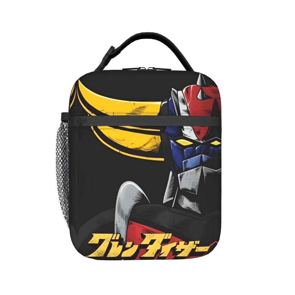 Custom Robo Grendizers Thermal Insulated Lunch Bags Anime Portable Lunch Container Outdoor Camping Travel Multifunction Food Box
