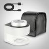 60X Coin Magnifier,Rechargeable 6 LED Metal Magnifier Glasses,USB Dual Power Portable Loupe For Jewelry Coin Stamp Textile Checking