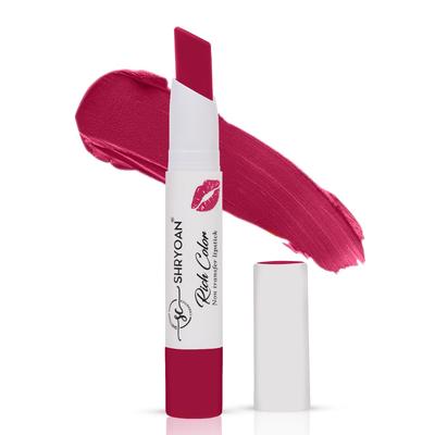 Shryoan Rich Color Non-Transfer Lipstick | Waterproof & Super Matte Finish | Long Stay Creamy Lipstick | Single Swipe Application (CHERRY POP - 09)