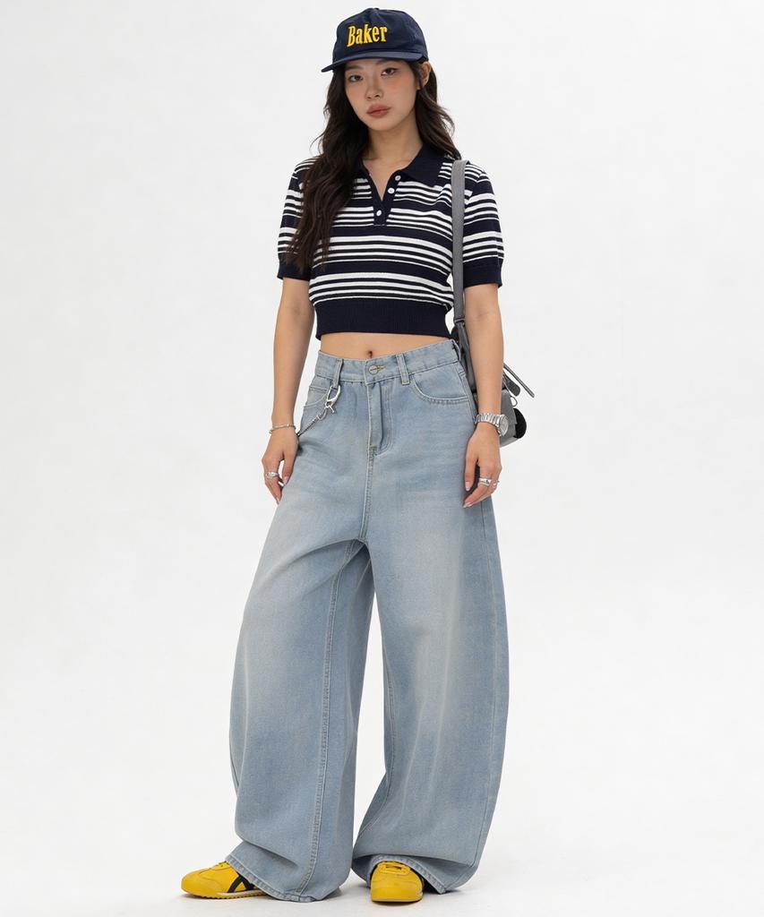 ARTISTWEAR Haverfit Washed Wide Denim Pants