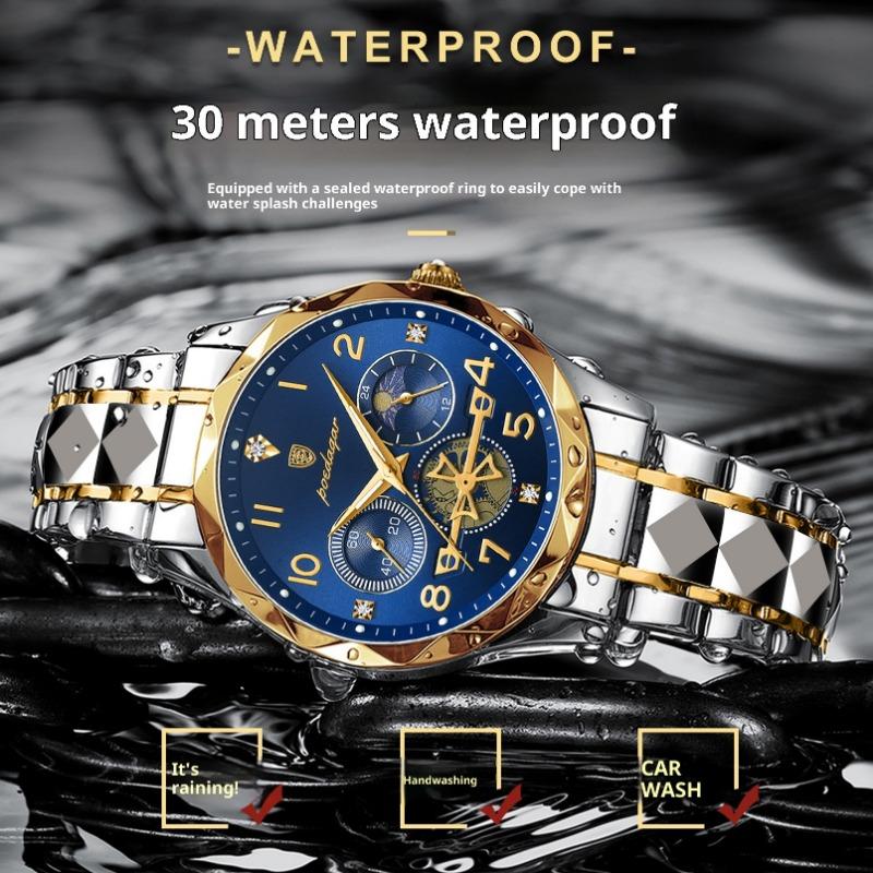 Topmarke Multifunktionale Neue Herrenuhr Wasserdicht Leuchtend Mode Quarz Uhr