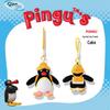 Pingente de Pelúcia Chapéu de Coco Original de Pinguim Boneca Pingente para Mochila Chaveiro Presente