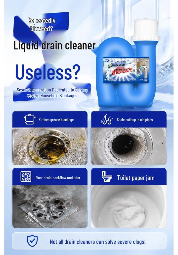 Ping An Datong Pipe Cleaner & Deodorizer for Kitchen, Toilet & Floor Drains