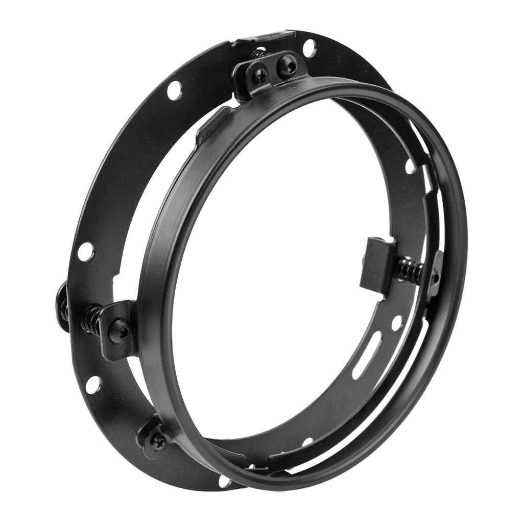 7 Inches LED Headlight Mounting Bracket Black Motorcycle Headlight Trim Ring for Glide Black