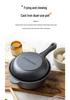 18cm Cast Iron Dual-Use Rust-Proof Enamel Pot/Frying Pan - Small Soup Pot