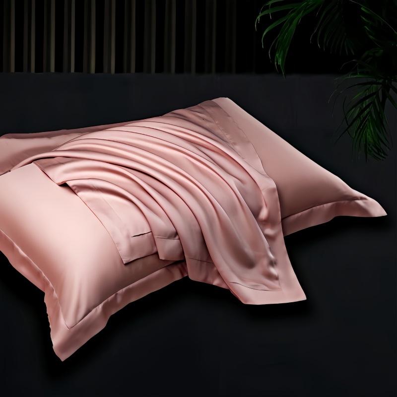 Maternal and Infant Grade Solid Color Lyocell Tencel Pillowcase Summer Cool Ice Silk Pillowcase 48x74cm Pillow Towel 48x74cm [one pack]