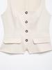 TAOP&ZA Spring/Summer Women's Double-Breasted Square Neck Slim Sleeveless Vest Top