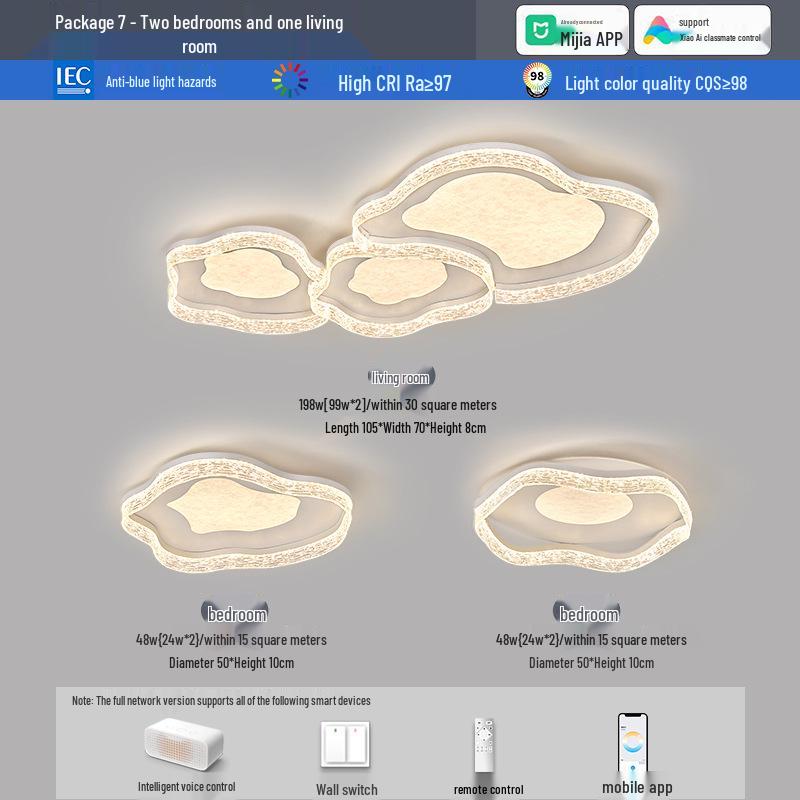 Modern Minimalist Ceiling Light Package for Living Rooms & Bedrooms