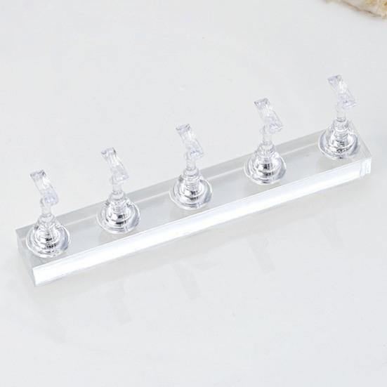 Magnetic Nail Stand for Press On Acrylic Professional Manicure Display Stand for Painting Nails Tip Arts Display Nail Art Tray for DIY Enthusiasts