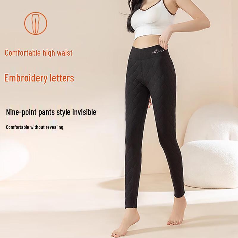Langsha Women's 100% Wool Lined Thermal Leggings