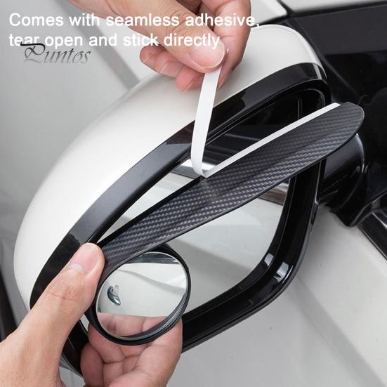 1 Pair Car Rearview Blind Spot Mirror Rain Eyebrows Adjustable Design Universal Easy To Install Car Rearview Mirror Protection Shield
