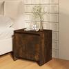 VidaXL Bedside Table Smoked Oak 45x34x44.5 Cm Chipboard