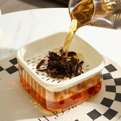 Thickened Tabletop Waste Water Dry and Wet Separation Drainage Tea Leaf Filter Trash Can