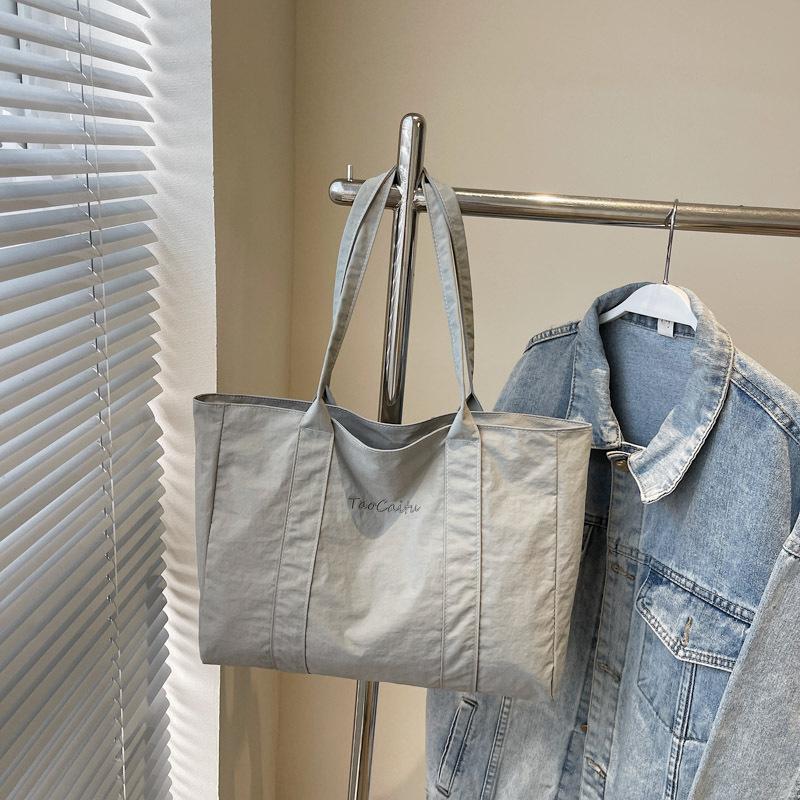 Large Capacity Cloth Bag Women's New Fashionable Versatile Portable Shoulder Bag Going Out Commuting Tote Bag