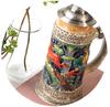 Tazza Grande Capacità Tazze Birra Ceramica Retro Tazza Fatta a Mano Tazza Vetro Tock 600ml Miglior Regalo per Uomini | Tazze