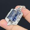 Daughters Day Sale Sterling Silver Sodalite Gemstone Wife Wedding Flower Pendant