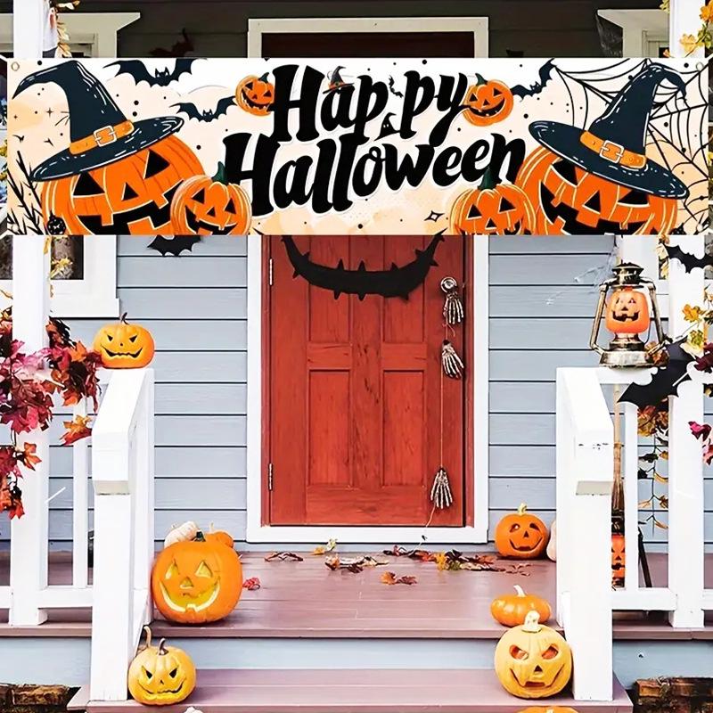 Tissu de bannière festive: Motifs de Noël, d'Halloween et de Thanksgiving