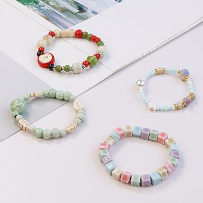 New Candy Color Ceramic Bracelet Apple Student Gift Ceramic