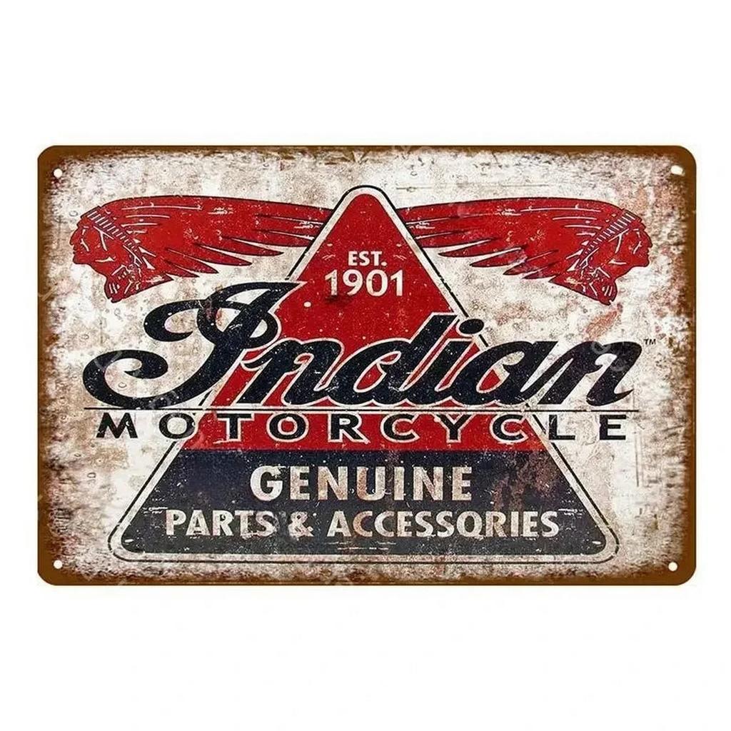 Plaque Metal Tin Signs Old Motorcycles Wall Decoration Vintage Art Posters Iron Painting for Man Cave Home Cafe Garden Club B