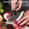 WXCOO Multifunctional Kitchen Knife Chef Knife for BBQ Cooking Meat Cleaver Butcher Knife Fruit Slicing Wooden Handle