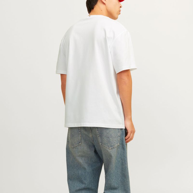 Tee shirt coton frederiksberg col ras de cou manches courtes Homme JACK & JONES