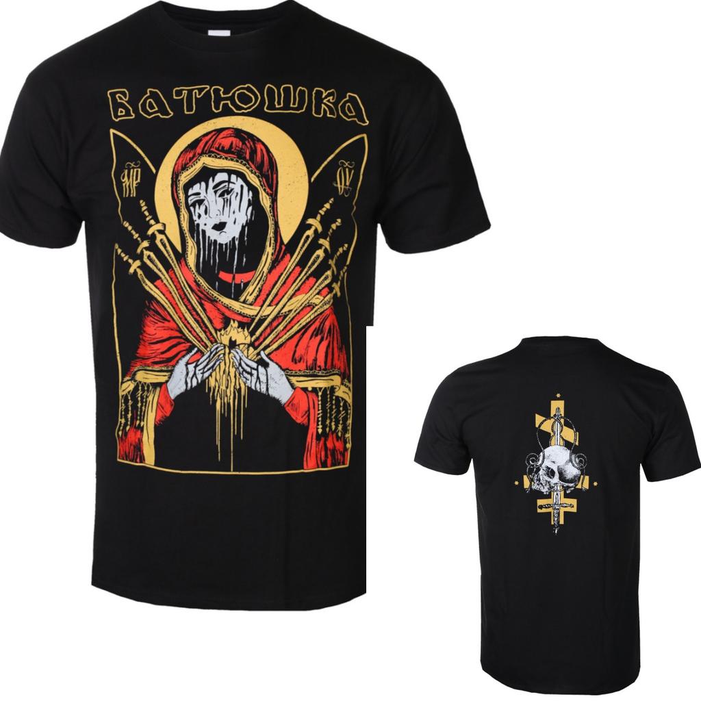 Batushka Graphic Cotton T-shirt Unisex Summer Short Sleeve Fashion Brand Tee Luxury Vintage T-shirt