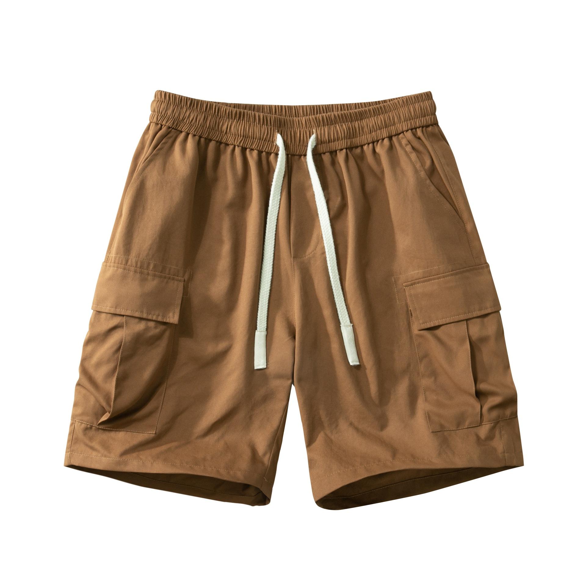 

Рабочие шорты для мужчин на лето, свободные, повседневные и спортивные. Брюки тонкого кроя с множеством карманов для верхней одежды M