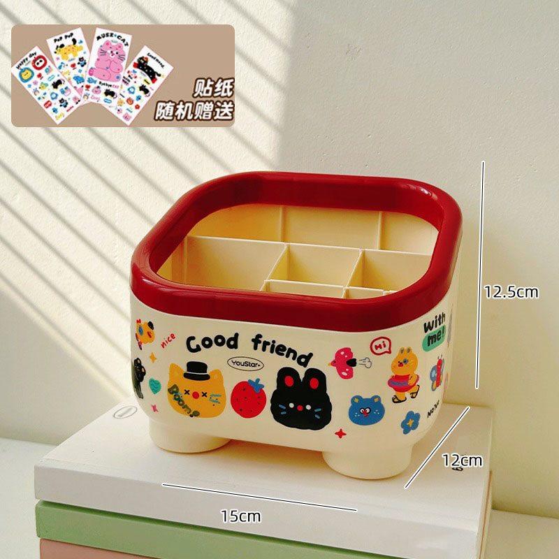 

1pcs Dopamine pen holder with high aesthetic value and Instagram style student desktop storage box