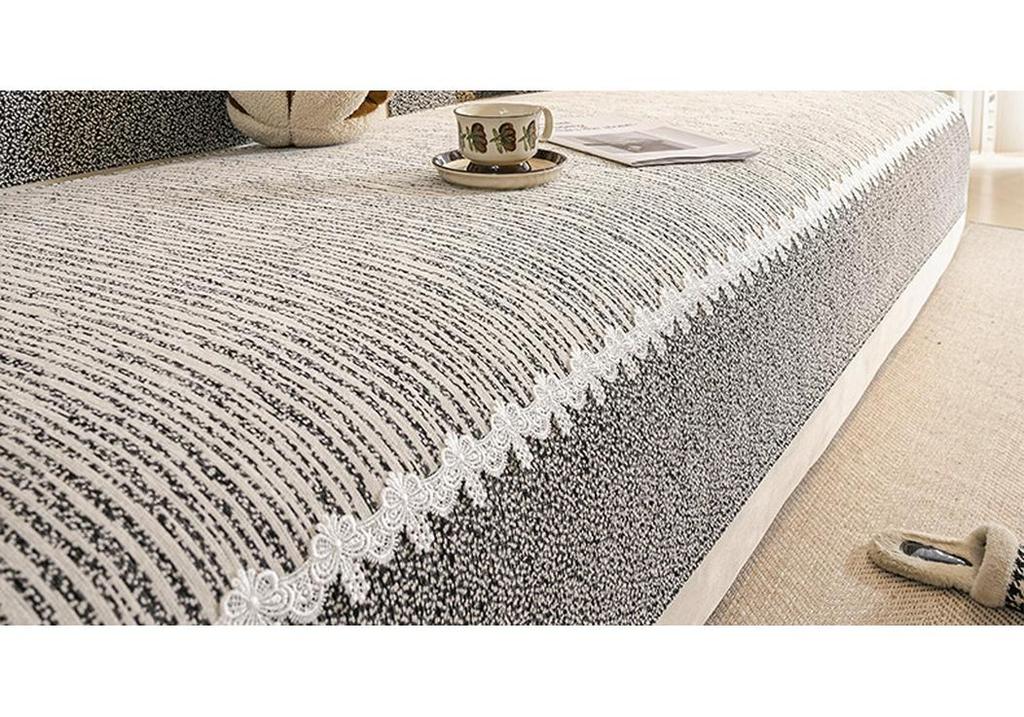 Chenille Non-Slip Sofa Cushion: Dirt & Cat Scratch Resistant, Minimalist Light Luxury, All-Season Universal Cover.
