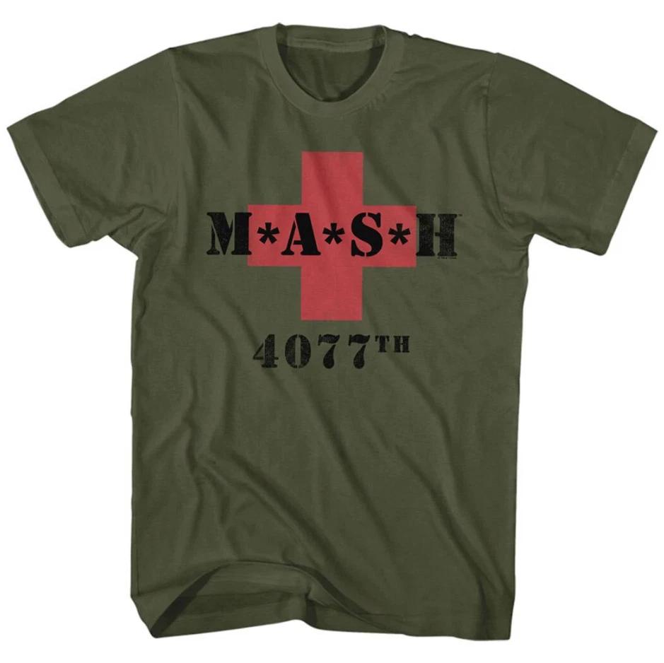 MASH 4077th Red Cross T-Shirt, Retro Army Hospital Logo Tee, Unisex Fan Shirt L