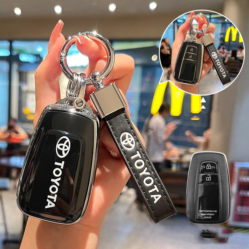 TPU Car Key Case Cover All-inclusive Shell For Toyota Corolla Hybrid 2021 Rav4 Land Cruiser Prado Camry Highlander Prius C-HR