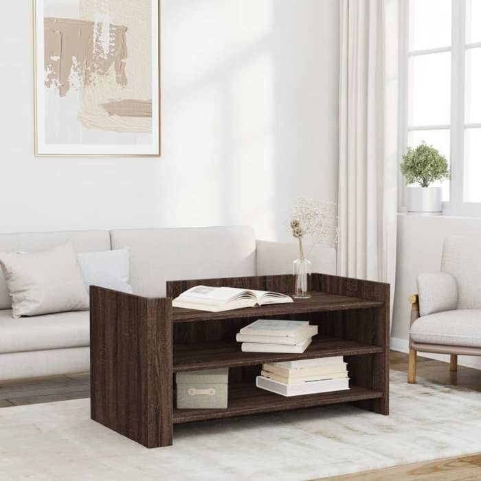 VidaXL Coffee Table Brown Oak 100x50x50 Cm Engineered Wood, Side Table, Living Room Table, Accent Table, End 848352