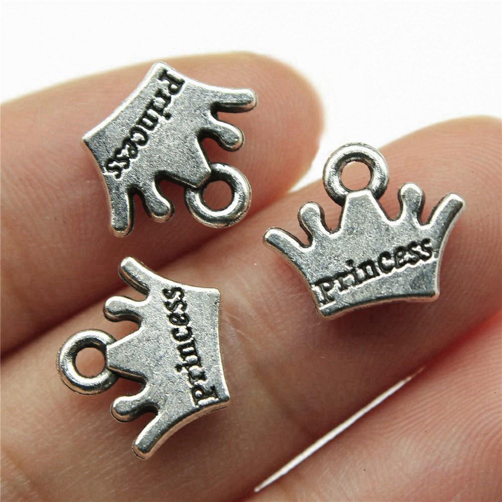 Charms Crown Pendants Minimalist Jewelry Components QC035