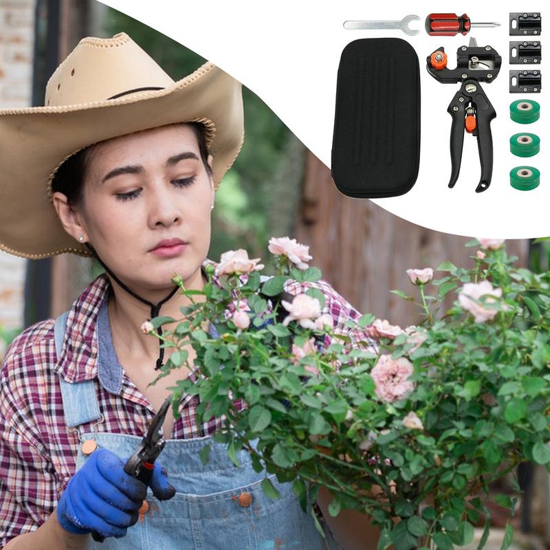 Garden Scissors Fruit Tree Garden Grafting Tool 2-in-1 Gardening Branch Cutting Hand Shears With Ergonomic Grip For Planting