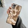 Fashion Brown Love Wood Grain Texture Case For Xiaomi Redmi Note 11t 11s 11 10 8 Pro 9 9s 9t 8t For Mi 10 8 9a 9c 10c 12c K60