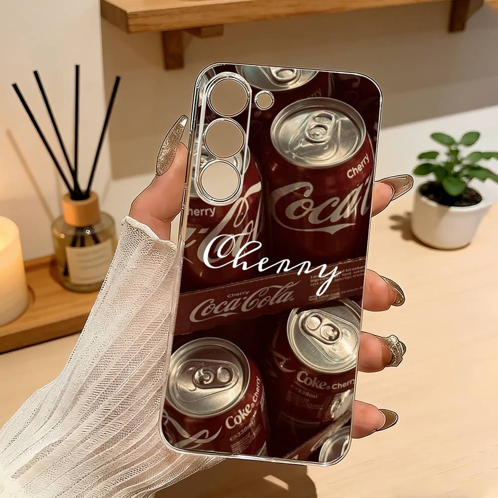 Hot C-Coca C-Cola Vintage Phone Case For Samsung Galaxy A71,A70,A52,A51,A40,A30 Transparent Cover