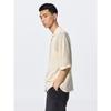 Uniqlo Gu Mesh Knit Open Collar Shirt  Short Sleeve 