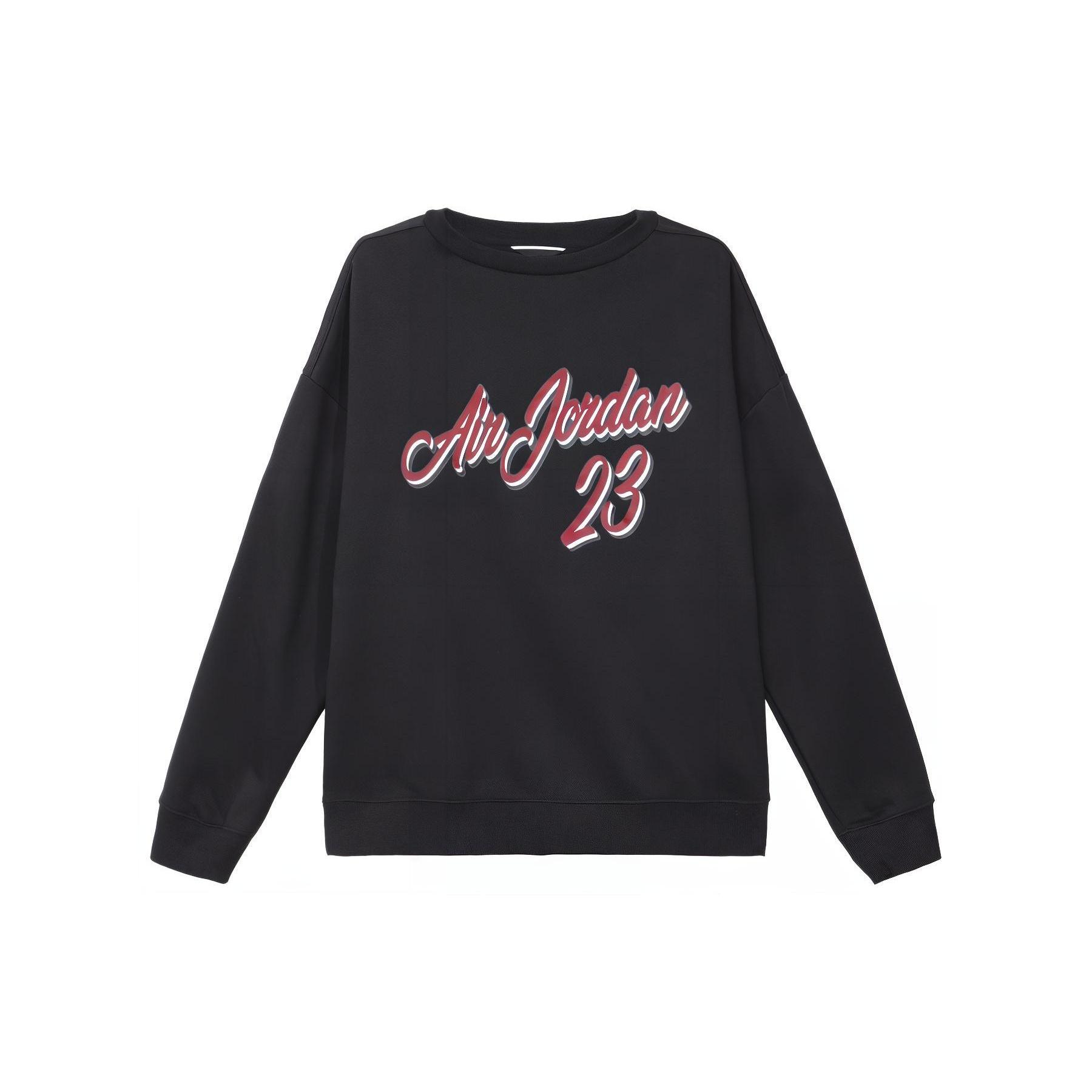 Air Jordan 23 Remastered Plush Pull-On Sweatshirt For Men Black Men s CT6283-010 M