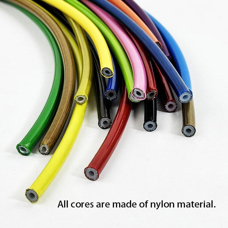 1M~10M Motorcycle Braided Stainless Steel Nylon Brake Pipe Line Hose Brake Line Gas Oil Fuel Tube Pipe Racing Brake Hose