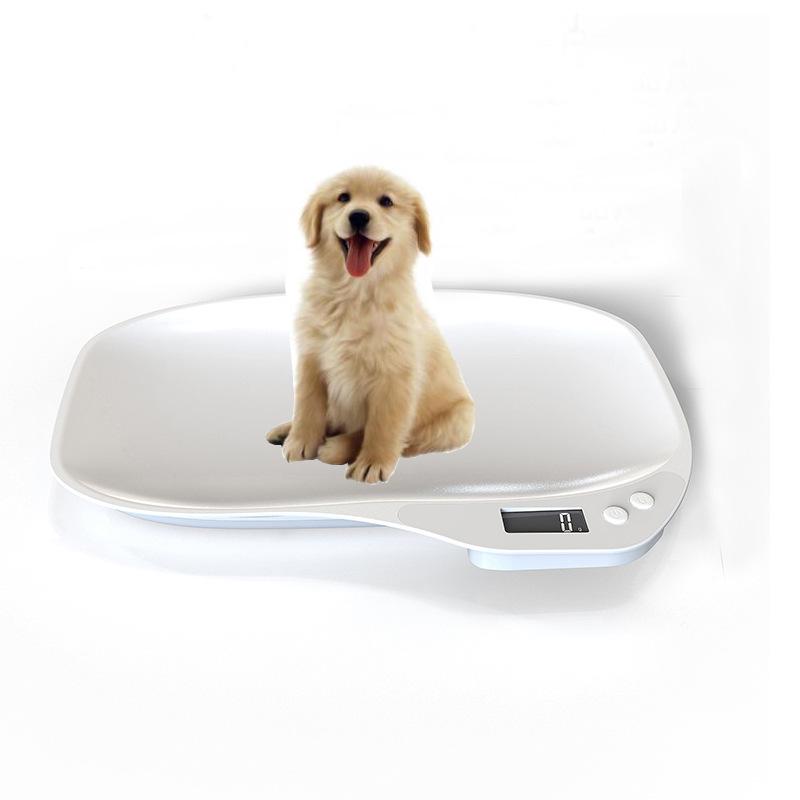 Präzise 15kg Haustierwaage für Katzen & Hunde - Niedliches Weißes Design