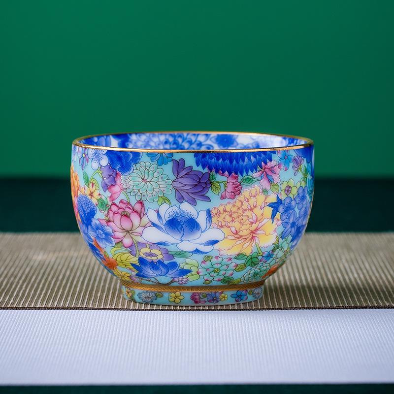 

Unusual Aesthetic Jingdezhen Porcelain Ceramic Tea Cup Teeware Teware Handmade Mug Glaze For Puer Kung Fu Oolong Tieguanyin синій