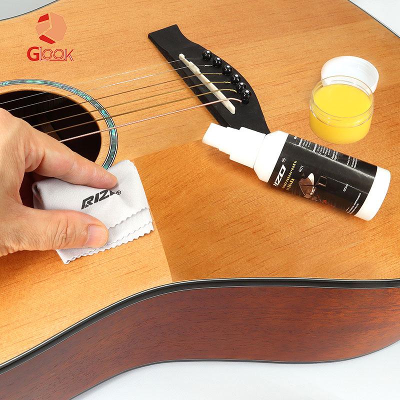 Guitar Care Set: Cleaner, String Rust Prevention, Fingerboard Lemon Oil, Rust Remover, Polishing & String Protector.