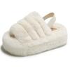Fashion Versatile Fluffy Slippers for Women's Outward Wear 2025 Autumn and Winter New Indoor Home Cotton Mops