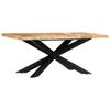 Day and Night - Day and Night Dining Table Solid Rough Mango Wood 180x90x76 Cm