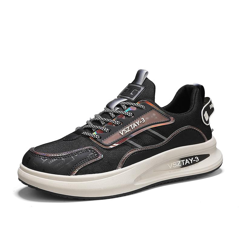 

Мужская обувь весна и осень новый стиль мужская спортивная обувь для бега на толстой подошве, сетчатая дышащая универсальная повседневная обувь 39